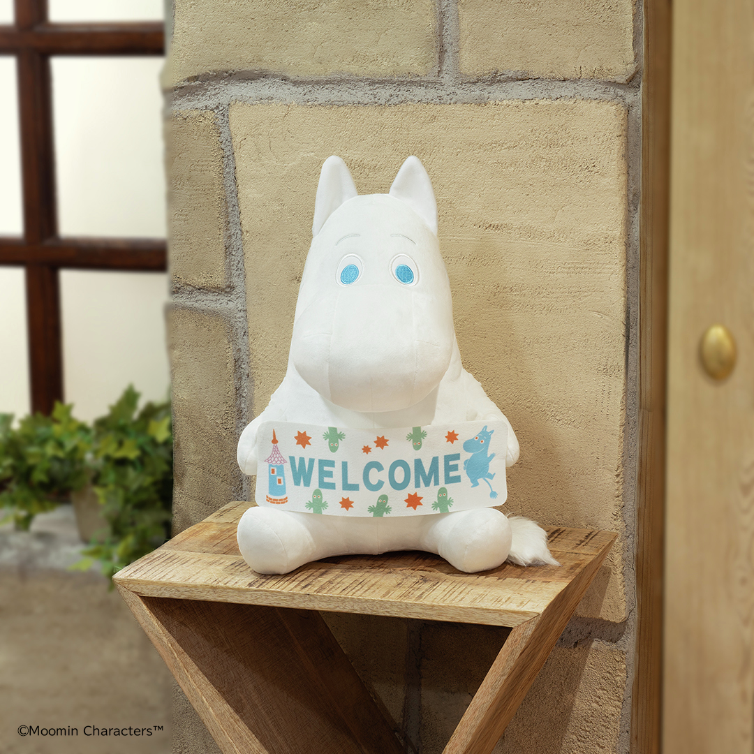 ムーミン タイトーくじ A賞 ウェルカムボード付き ぬいぐるみ ✨A賞先行公開！✨ ／ 【#タイトーくじ #ムーミン Anniversary Year