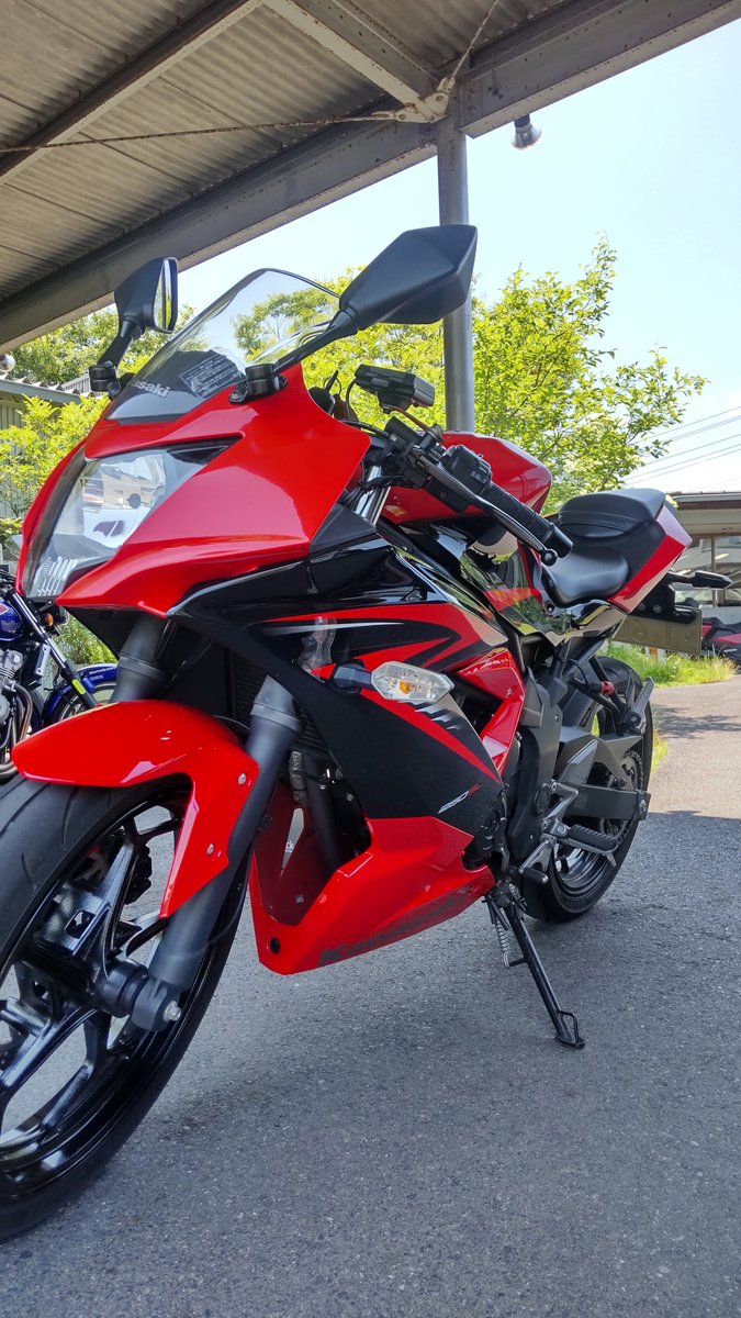 michinoeki810's tweet image. 【レンタルバイク鳥取情報】
車種入れ換えになりまして、
ニンジャ250SL(赤黒)になります！
さて、乗って帰ります🏍️💨
#ninja250SL 
#ニンジャ250SL