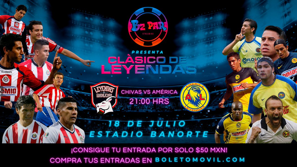 Nos vemos el 18 en Monterrey, con el doble Clásico de Leyendas!!!
🔴⚽️🔵