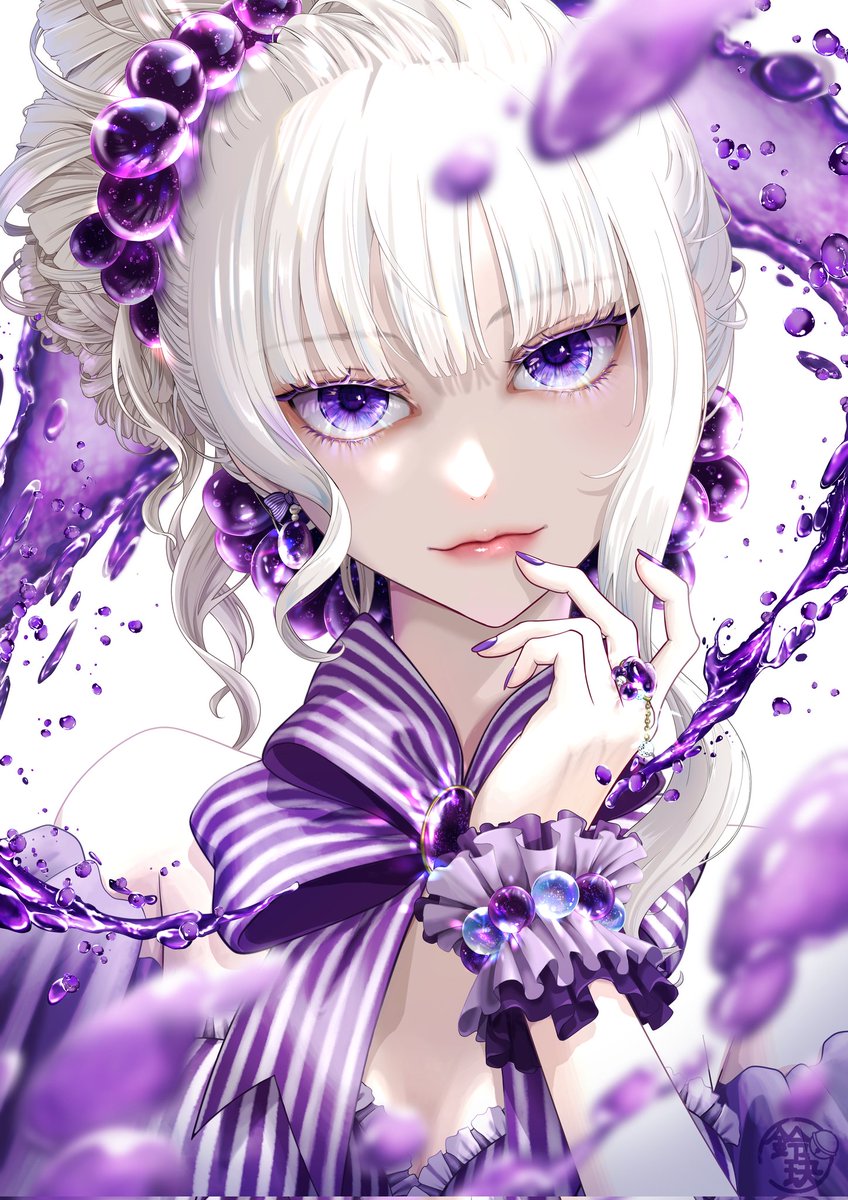 ObentoMimics's tweet image. 「Gemdrop: Amethyst Grape」
キラキラ楽しかったからシリーズ化する💎
 #Gemdrop  #イラスト  #illustration