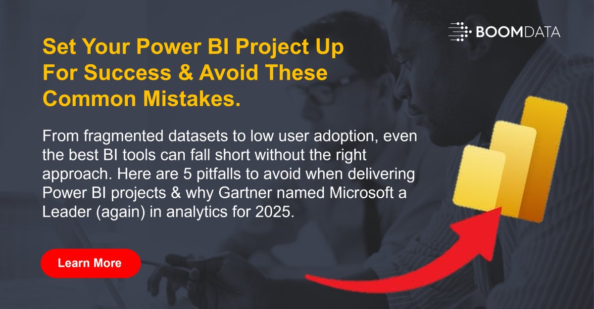 BoomdataAus's tweet photo. Set Your Power BI Services Project Up For Success With These Tips To Avoid 5 Key Mistakes. https://t.co/X1gU6yC5i4 #powerbi #Analytics  #microsoftanalytics #microsoftfabric #powerbiservices https://t.co/bGvSiTAr1O
