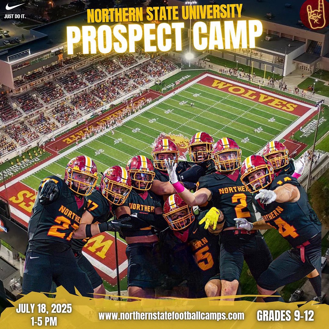 JadenUbben's tweet image. Thank you @CoachJakeIery for reaching out and inviting me to camp with @NSUWolves_FB!