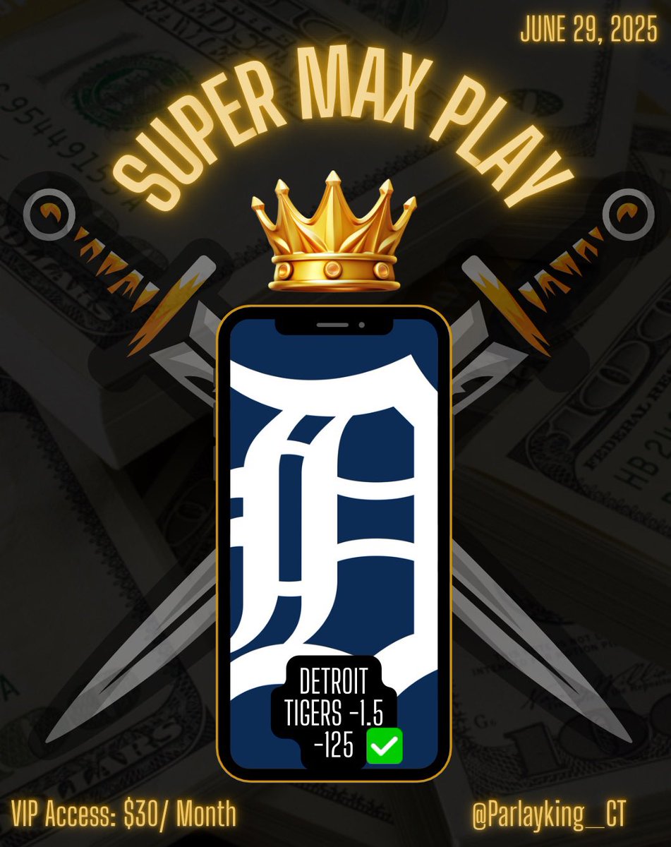 _ParlayKing's tweet photo. ✅ Locked. Loaded. Cashed. ✅
Another win...Another reason to follow
#gamblingX #sportsbettingpicks #ParlaykingCT #Gamblingcommunity https://t.co/qwXY2Zn0rj