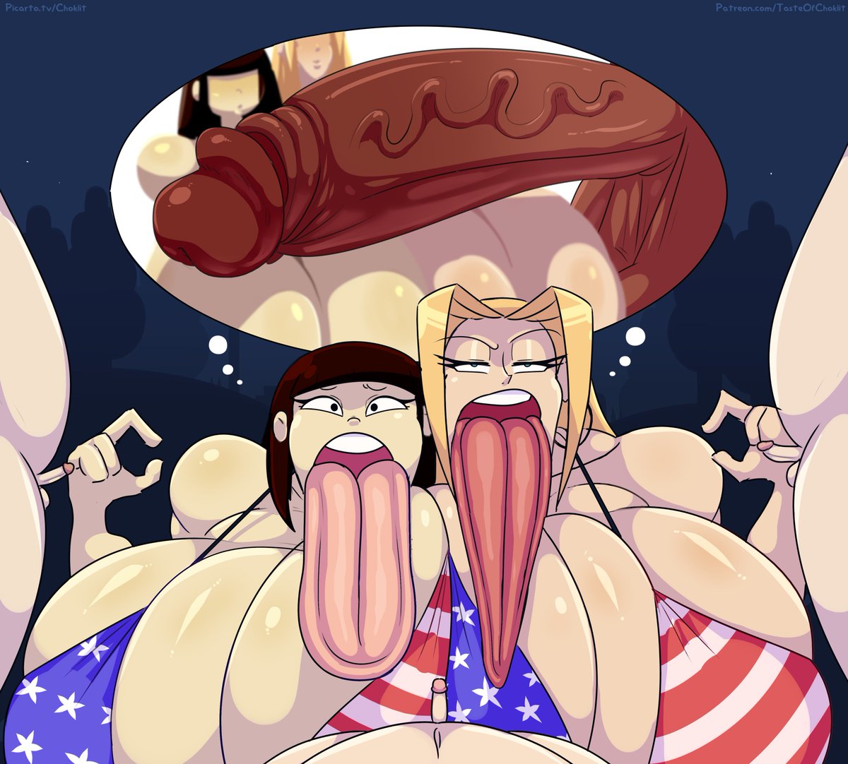 Choklit11's tweet image. Hppy 4th of July from the Tastetown tongues! 👅