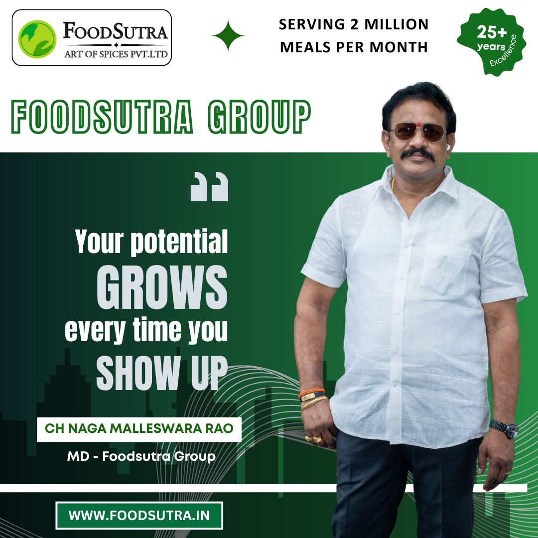 foodsutraas's tweet photo. Your potential grows every time you show up
๐ก Consistency builds greatness. At Foodsutra, we believe in showing up with purpose โ every single day
#LeadershipWisdom #ChNagaMalleswaraRao #FoodsutraGroup #ConsistencyMatters #GrowthMindset #DailyDiscipline #HospitalityExcellence https://t.co/OwbtZL5I2X