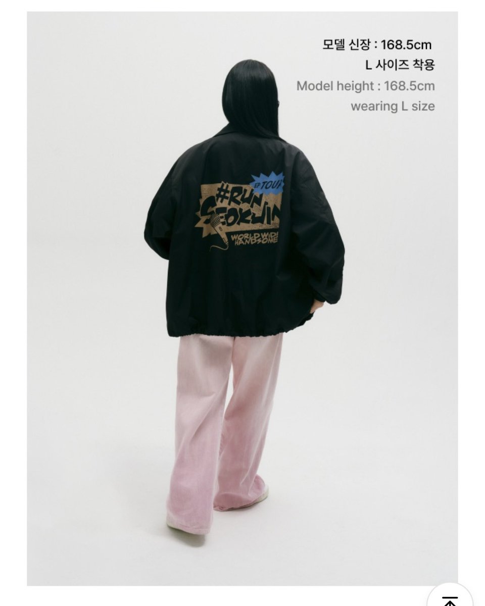 アイドル #RUN SEOKJIN EP TOUR Coach Jacket L Size wts lfb RUN SEOKJIN EP TOUR >COACH JACKET (sold out on Weverse