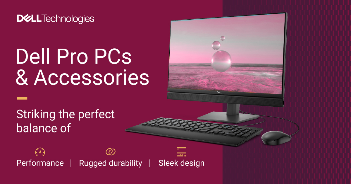Take productivity up a notch! 
#DellPro PCs &amp; Accessories deliver intelligent collaboration, stunning visuals, &amp; reliable speed, powering your productivity every day. 
Discover more: del.ly/60144BbTi
#DellProMax #DellAIPCs #DellAIMadeEasy