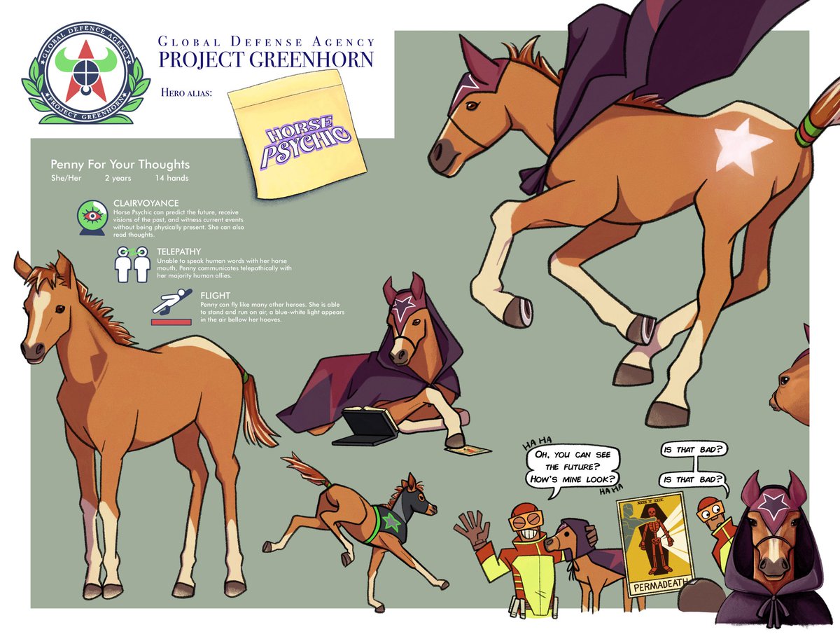 whatisaskill's tweet image. one last reference just in time for artfight. i don’t normally draw horses what was i THINKING
#invincibleoc