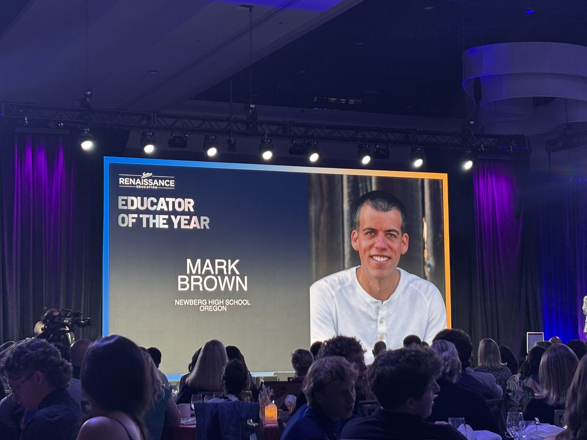 Congratulations and HUGE shout out to <a href="/HeyMarkBrown/">Mark Brown</a> . This is a well deserved recognition! I’m grateful for who he is as an educator and a hope dealer!! #JRGC