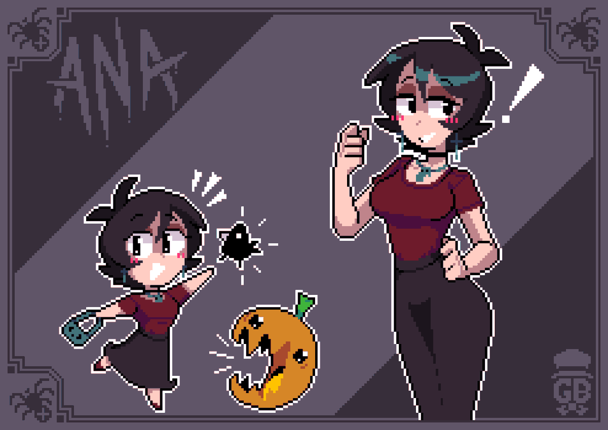 BirdGroovy's tweet photo. 🕷️Ana Lady🕷️
OC by @ana_pijamas 
#fanart #pixelart https://t.co/QUOseNqXXL