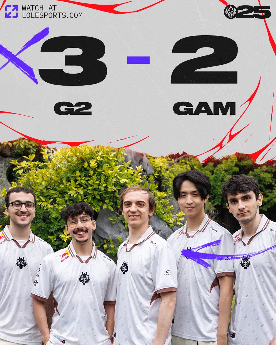 3⃣-2⃣

<a href="/G2League/">G2 League of Legends</a> DENY the reverse sweep! #MSI2025