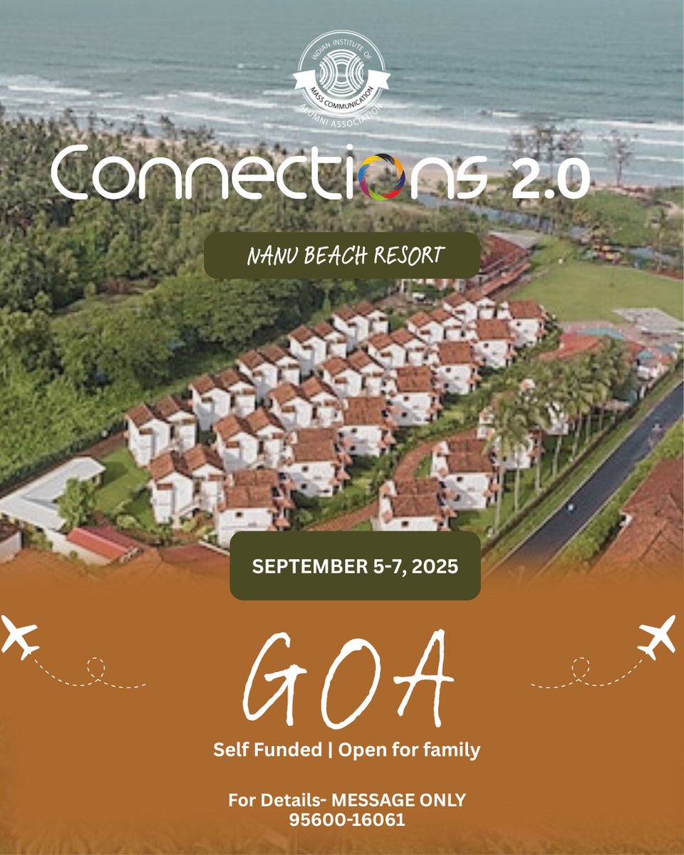 Connections 2.0 Goa | Pay &amp; Confirm Now

Confirmation window for Connections 2.0 Goa is open until 2nd July. Goa event is a self funded &amp; cost sharing conference, from 5th to 7th September. 

Nanu Beach Resort has offered a special two nights stay rate with three meals per person