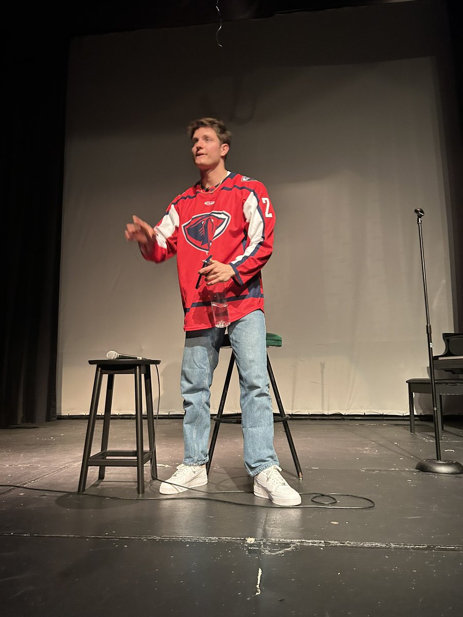 MarciaOnTheGo's tweet photo. That was the most epic show ever!!!! He did talk to and roast me and Leigh a bit!!  Best show ever. @mattrife 
We were the ones with the guns in the house and the 30 year old:) lol https://t.co/RtI6EdPa91