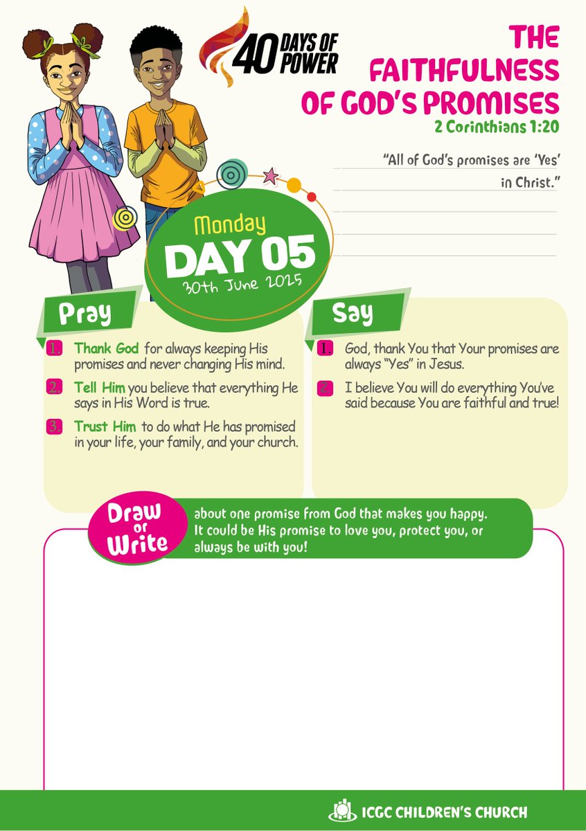 We are guided by the Lord. 

#40DaysOfPower
#GW2025