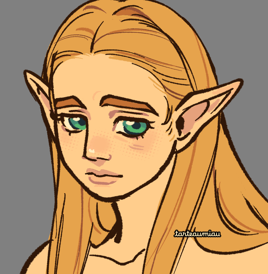 tarteaumiau's tweet image. quick botw zelda before i go 2 sleep... shes so oomfie