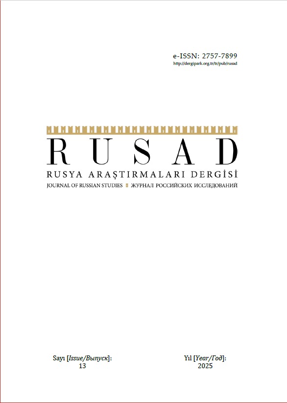 RUSAD_tr's tweet photo. Rusya Araştırmaları Dergisi RUSAD’ın 13. sayısı yayında! 
Bu sayımızda, Rusya’nın tarihî, siyasî,  ve iktisadî yönlerini çok boyutlu bir bakışla ele alan 18 özgün makaleyi sizlerle buluşturuyoruz.
13. Sayımıza  ücretsiz olarak ulaşmak için: 🔗 https://t.co/UajTzU8QcD https://t.co/DkvRW3qeVw