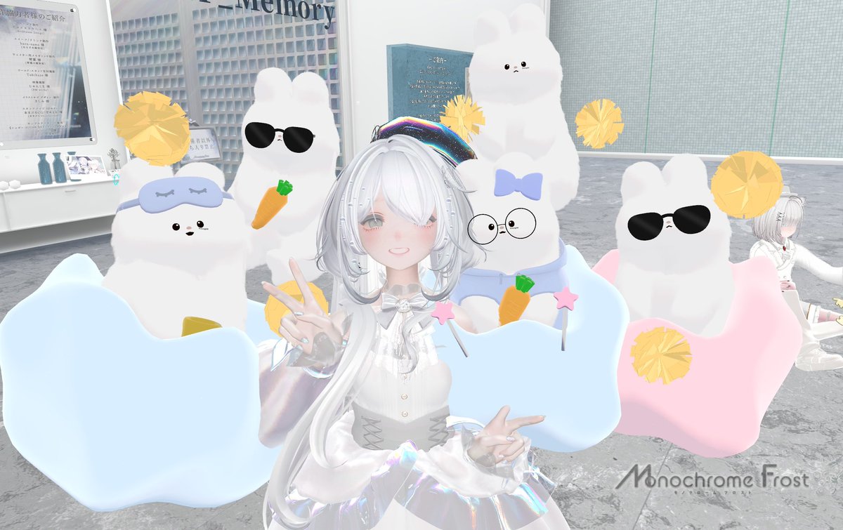 Tanu2_2525VRC's tweet photo. ノリノリサンプルうさぎたちに囲まれた時の写真 すごいふわふわ
#ツーーーの深夜ラボ
#SUGAR3D
#MF_Memory https://t.co/JrwxNjgesR