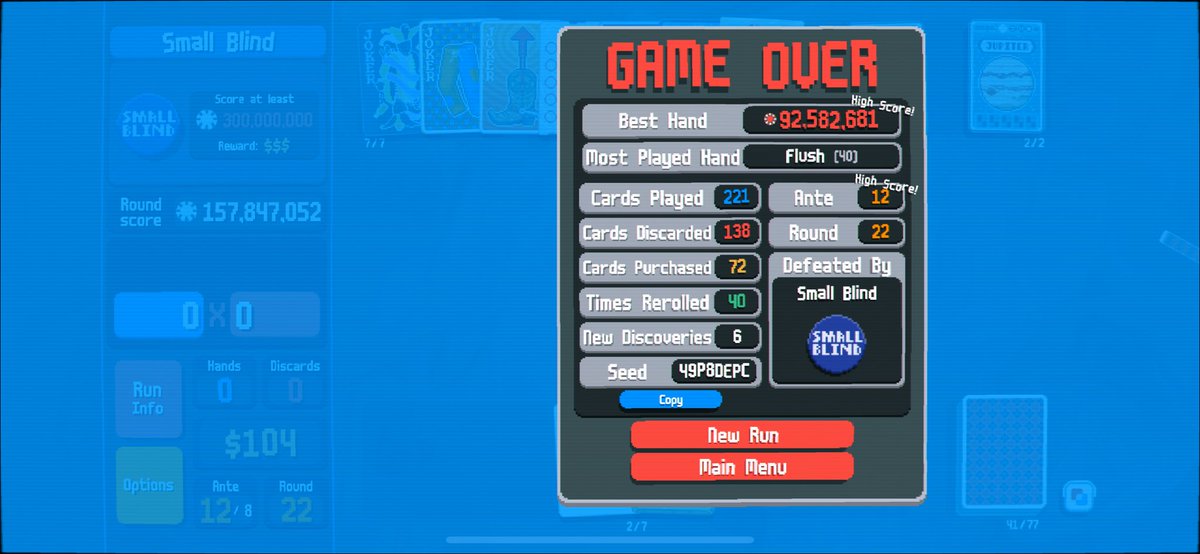 Just discovered 2x speed on balatro