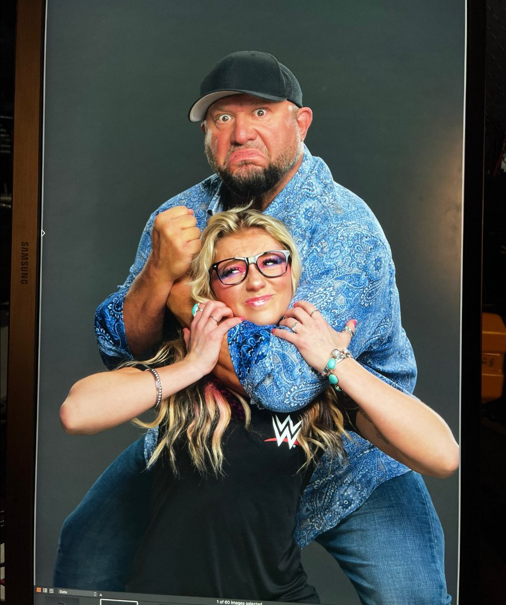 hazejamesonWWE's tweet image. STOKED TO BE ON TEAM @bullyray5150 for season 2 of #LFGWWE !!!!! 🩷✨🩵 #WildChild #LFG