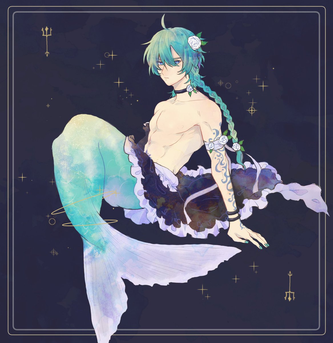8年くらい前で版権創作混じってるけど人魚好きだからよ 