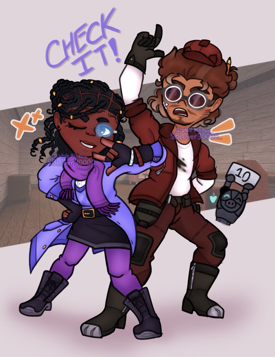 SBL0ver30000_'s tweet photo. An eccentric genius and a… genius eccentric! 🔎🛠️

Mimi &amp; Kona as a duo are soooo underrated 😭💧💧😭💧 we need more content of them !!
#RobloxPiggy #PiggyFanArt https://t.co/Pva3oHCaeO