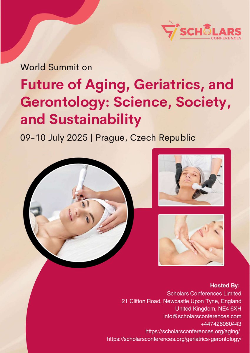 Aging Conference (@aging2025) on Twitter photo 📢 The Official Scientific Program for WCFA 2025 Is Out Now!
📌July 09–10, 2025 | Prague
🌟Explore the Full Scientific Program (PDF): scholarsconferences.org/aging/admin/up…
Register Now: 📷scholarsconferences.org/aging
Don’t miss this exclusive opportunity!! 🎯
<a href="/ScholarsConfer1/">Scholars Conferences</a> 📢 The Official Scientific Program for WCFA 2025 Is Out Now!
📌July 09–10, 2025 | Prague
🌟Explore the Full Scientific Program (PDF): scholarsconferences.org/aging/admin/up…
Register Now: 📷scholarsconferences.org/aging
Don’t miss this exclusive opportunity!! 🎯
<a href="/ScholarsConfer1/">Scholars Conferences</a>