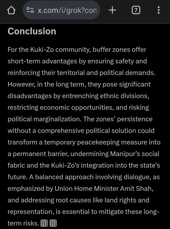 MapariMeitei18's tweet image. Kuki Zo people are very happy with so called buffer zone idea not knowing their disadvantages. They are only endangering their OWN PEOPLE and many more community for some short term advantage.
In future More Buffer Zone means more SUFFERING for Common people.