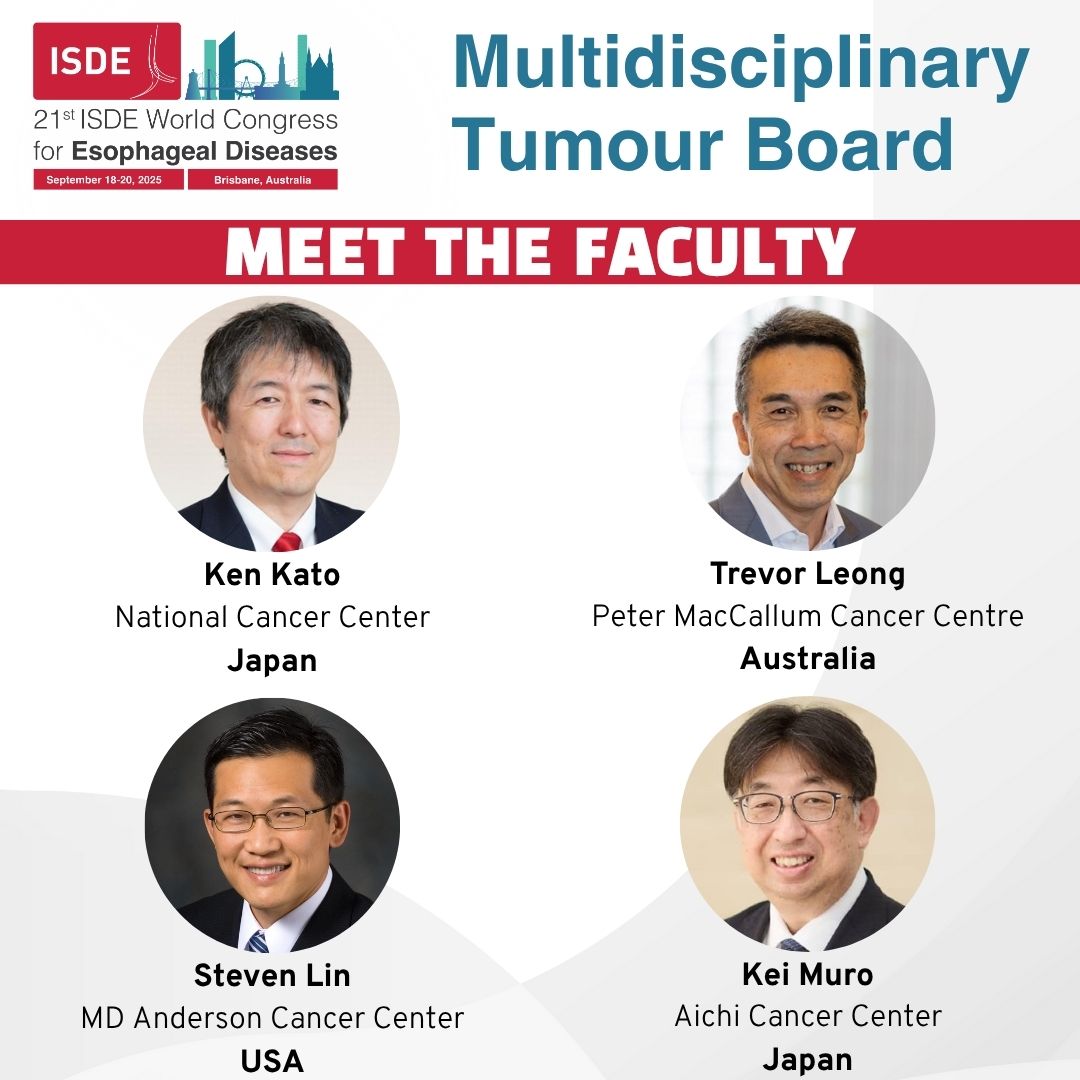 ISDE_net's tweet image. Leading voices in esophageal cancer come together across borders at the #ISDE2025 Congress. Explore how multidisciplinary thinking is shaping the future of upper GI oncology and inspiring new approaches to patient care.
#ISDE5 #EsophagealDisease #oesophagus #esophagus