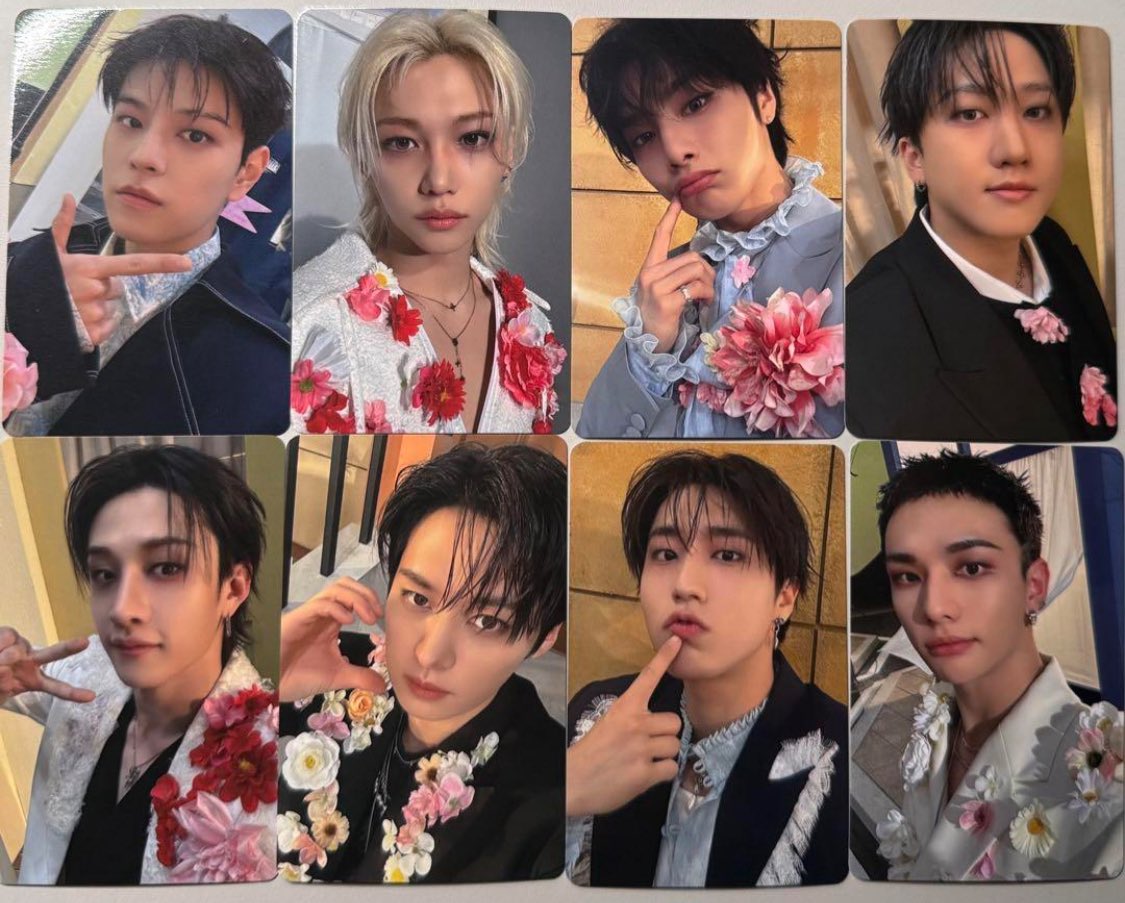 flower suits polaroids for hollow merch cuteeeeee