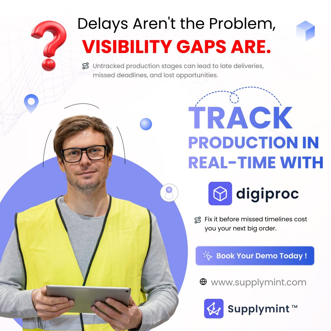 supplymint's tweet image. Delays signal visibility gaps.

Track production in real-time with Supplymint:
✅ Monitor every stage
✅ Proactive delay alerts
✅ Vendor collaboration
🔗 Learn more: supplymint.com/products/digip…

#SupplyChain #Procurement #Retail