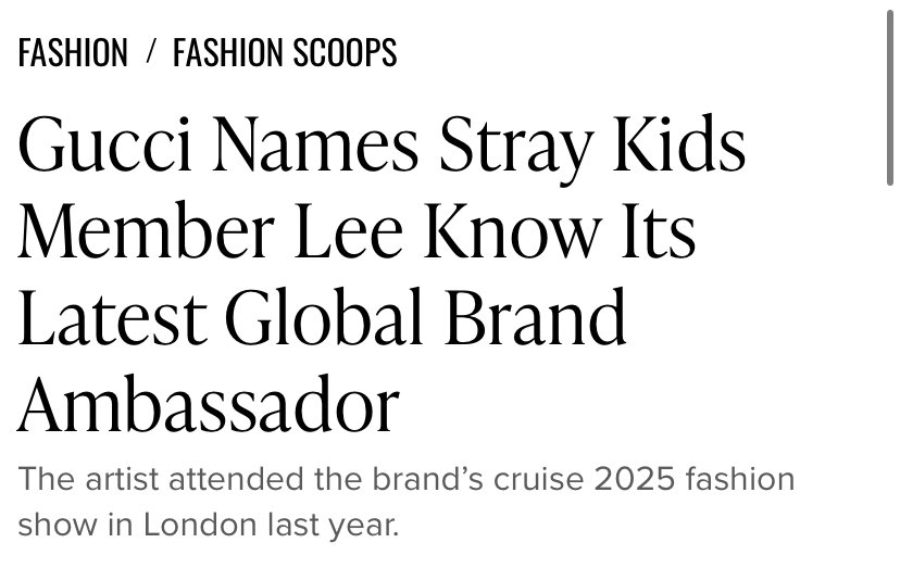 skzinfoesp's tweet photo. FINALMENTE LEEKNOW EMBAJADOR DE GUCCI 

Muchas felicidades Leeknow por tu nombramiento oficial como embajador global de la marca Gucci 🔥🔥🔥 https://t.co/o0xfh1YDwy