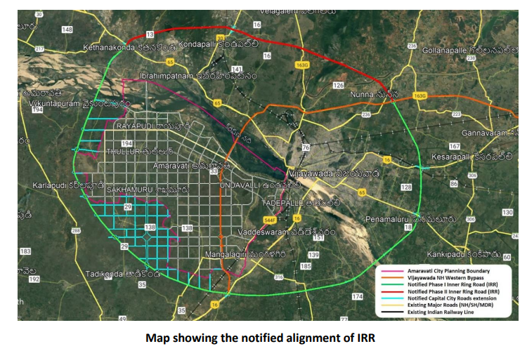 #Amaravati Inner Ring Road (IRR) to be built under BOT (Build, Operate ...