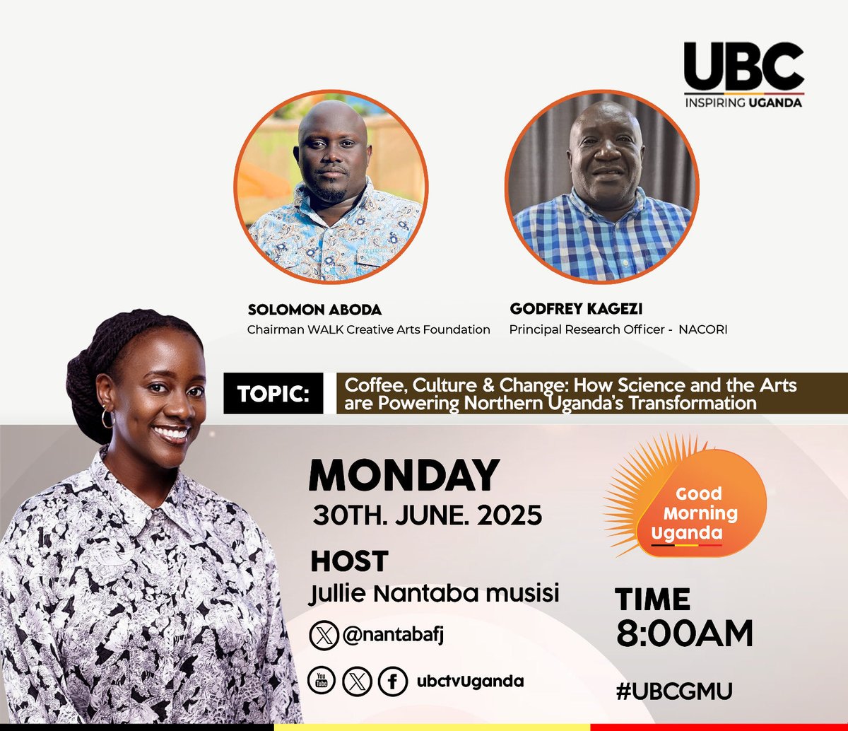 DamalieOwori's tweet photo. Coffee, Culture and Change. How science and the arts are powering Northern Uganda’s Transformation. Coffee brewed in Research. Tune in @OWC_ug #walkcreativesartfoundation https://t.co/kstAmY29A5