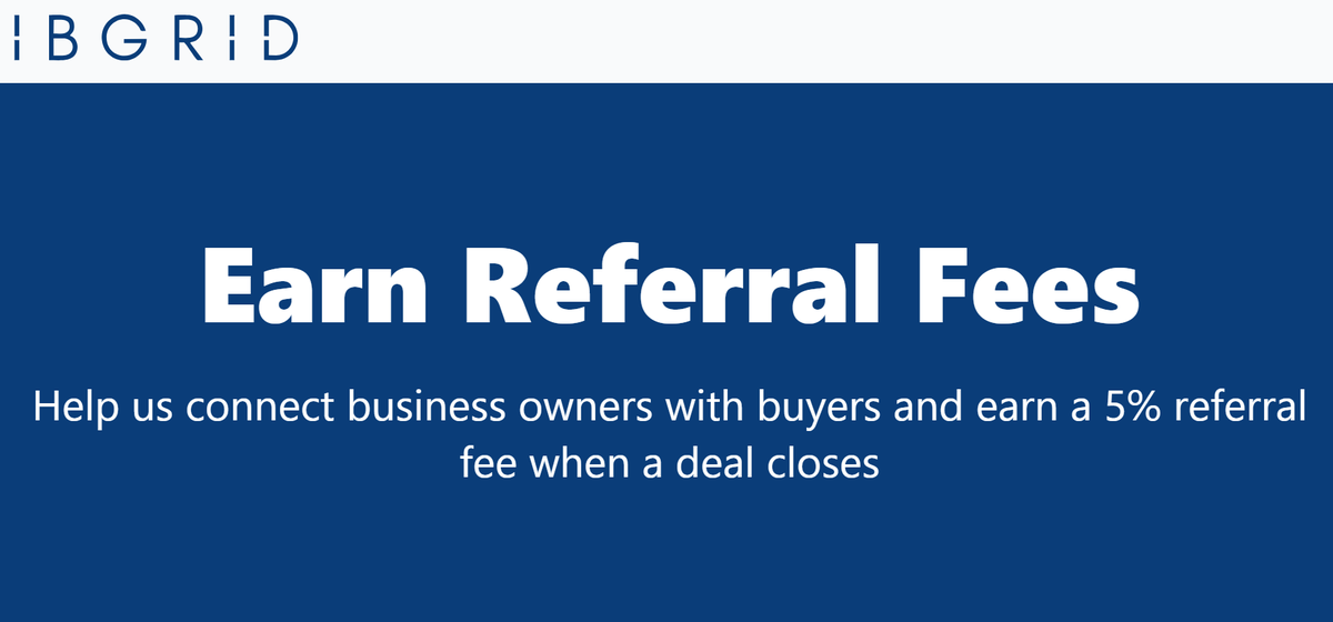 ib_grid1's tweet image. You never know what one intro can do.

Know a founder ready for funding, transition, or their next chapter?

Refer them quietly.
If something meaningful happens, we’ll thank you with 5%.

👉 ibgrid.com/refer-a-busine…

#BusinessReferrals  #FounderSupport #StrategicIntroductions