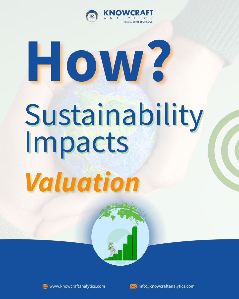 KnowcraftA's tweet photo. Sustainability isnโt just good for the planet, itโs good for your bottom line.
Learn how integrating ESG practices can boost valuation and attract forward-thinking investors.
#KnowcraftAnalytics #BusinessCredibility #ImpactValuation #ESGMetrics #SustainabilityReporting https://t.co/Dlp54Mvmii