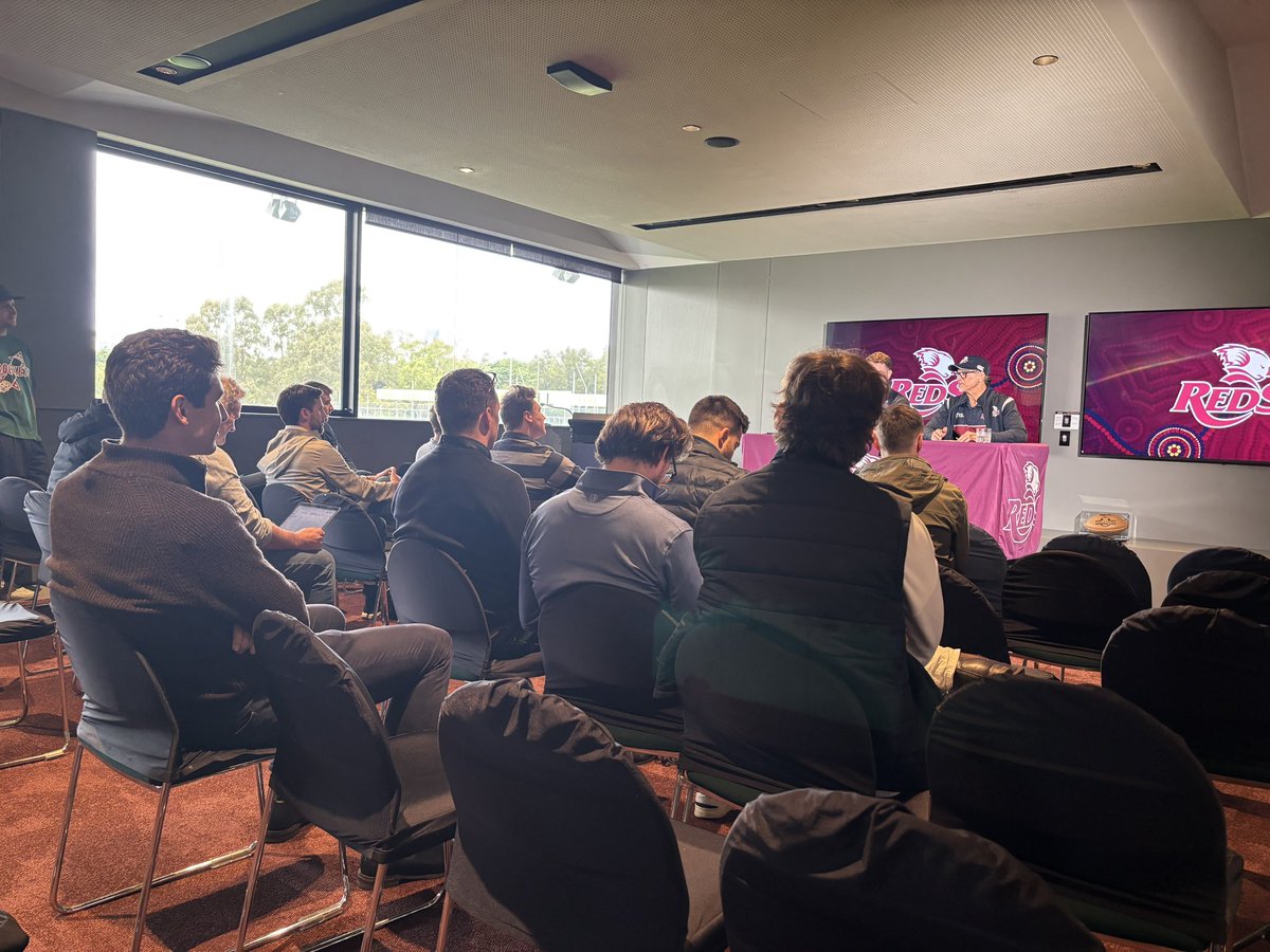 Great to welcome some of the world’s best rugby journalists to Ballymore ahead of <a href="/Reds_Rugby/">Queensland Reds</a> vs <a href="/lionsofficial/">British & Irish Lions</a> on Weds PM. Plenty of familiar faces and a few whose headshot I only recognised from by-lines!