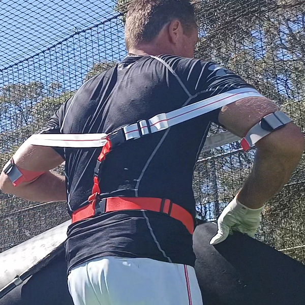LaserPowerSwing's tweet photo. Innovative Design:
Our Hit Lasers BP band synchronously expands &amp; contracts, morphing to your body’s natural motion. Silky smooth, ultra-thin, lightweight, unobtrusive, you can wear it for your entire batting practice. #HitLasers BP Band for #Baseball &amp; #Softball https://t.co/Kekzx7gZqG