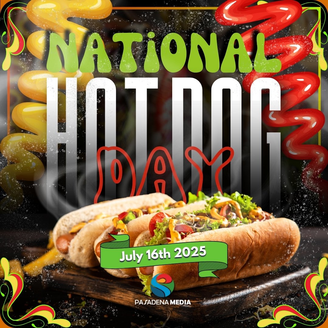 🌭🔥 It’s #NationalHotDogDay! Time to celebrate America’s classic summer treat. Whether loaded with all the fixings or simple and tasty, hot dogs bring us together from ballparks to BBQs. 🍅🌶️🧅 What’s your go-to style? Grab a bun and dig in! 😋