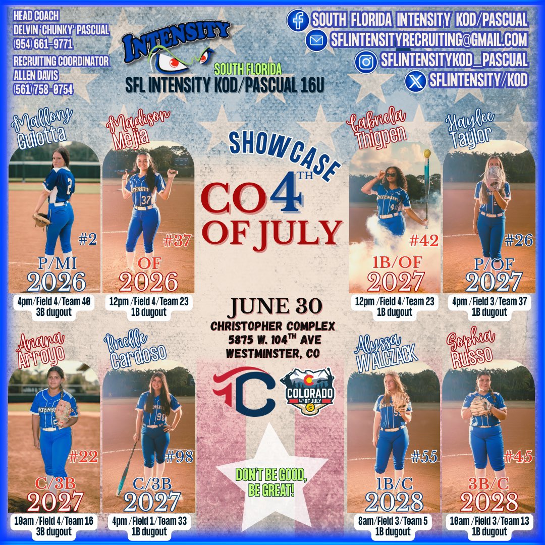 Ariana Arroyo (@arianaarroyo09) on Twitter photo Colorado Showcase tomorrow💪🏻 Come watch my game at 10am-Field 4-Team 16-3rd base dugout🥎 good luck to my teammates <a href="/HayleeT2027/">Haylee Taylor</a> <a href="/MalloryG2026/">Mallory Gulotta</a> <a href="/GabrielaT_42/">Gabriela Thigpen</a> <a href="/mmejia2026/">Madison Mejia</a> <a href="/SophiaRusso2028/">Sophia Russo</a> <a href="/BriCardoso2027/">Brielle “Bri” Cardoso</a> <a href="/Alyssawalczak55/">Alyssa Walczak</a> Colorado Showcase tomorrow💪🏻 Come watch my game at 10am-Field 4-Team 16-3rd base dugout🥎 good luck to my teammates <a href="/HayleeT2027/">Haylee Taylor</a> <a href="/MalloryG2026/">Mallory Gulotta</a> <a href="/GabrielaT_42/">Gabriela Thigpen</a> <a href="/mmejia2026/">Madison Mejia</a> <a href="/SophiaRusso2028/">Sophia Russo</a> <a href="/BriCardoso2027/">Brielle “Bri” Cardoso</a> <a href="/Alyssawalczak55/">Alyssa Walczak</a>