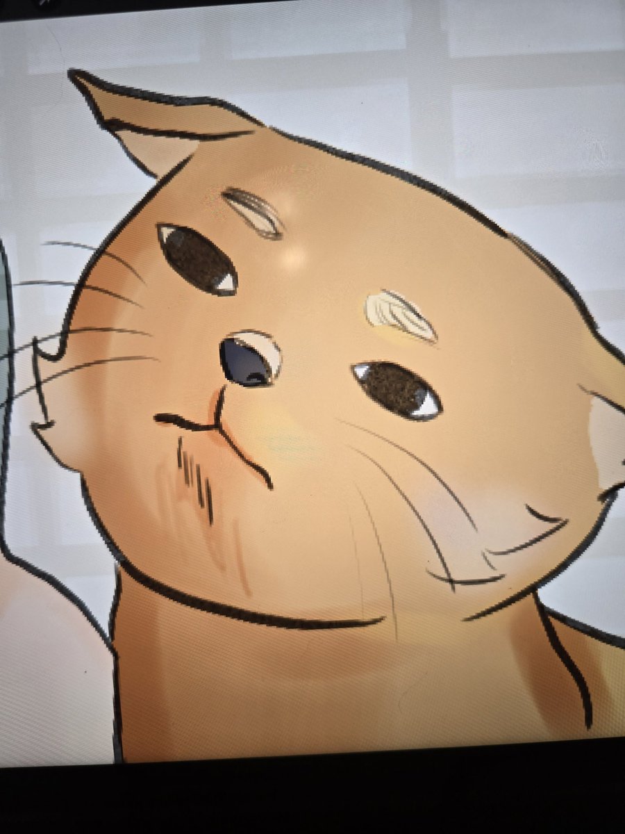 RENCODE_'s tweet photo. I tried to draw this cute image of a guy sat down- WHY DID MY CAT LOOK LIKE THIS- Full on judge stank face #Funnydrawing #memedrawing #baddrawings #indievtuber https://t.co/4b6SjoPjZg