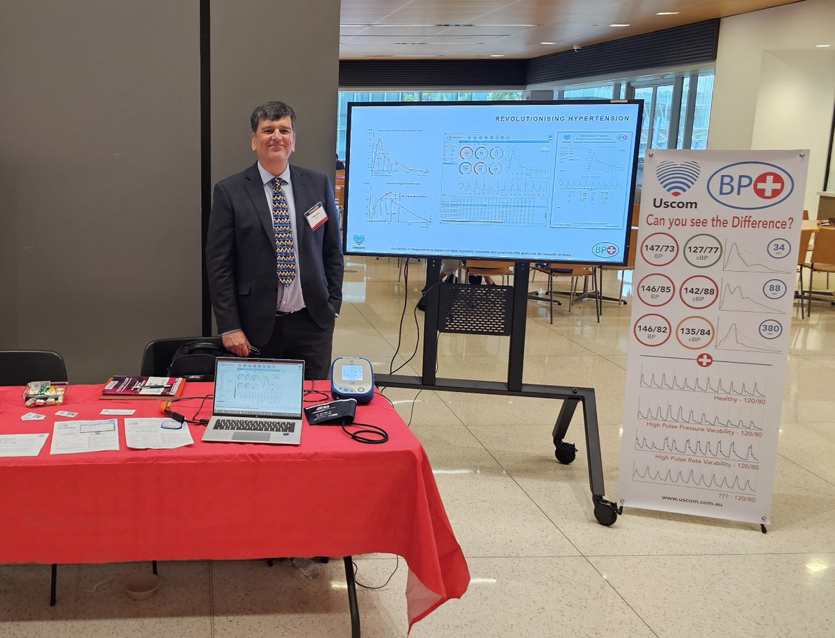 Uscom's tweet image. At #NAA2025, Richard (@UscomBPplus) called for a smarter approach to hypertension: use @Uscom BP+ to go beyond cuff BP. It’s the first non-invasive central BP monitor to meet @ARTERY gold standards. Friends don’t let friends take incomplete BP readings—measure to manage.
#Uscom