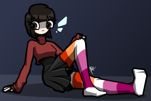 TheBeknighted's tweet photo. small month-appropriate lore drop for anyone who still remembers her from my older drawings ^   ^ https://t.co/pdCMMlH5XR