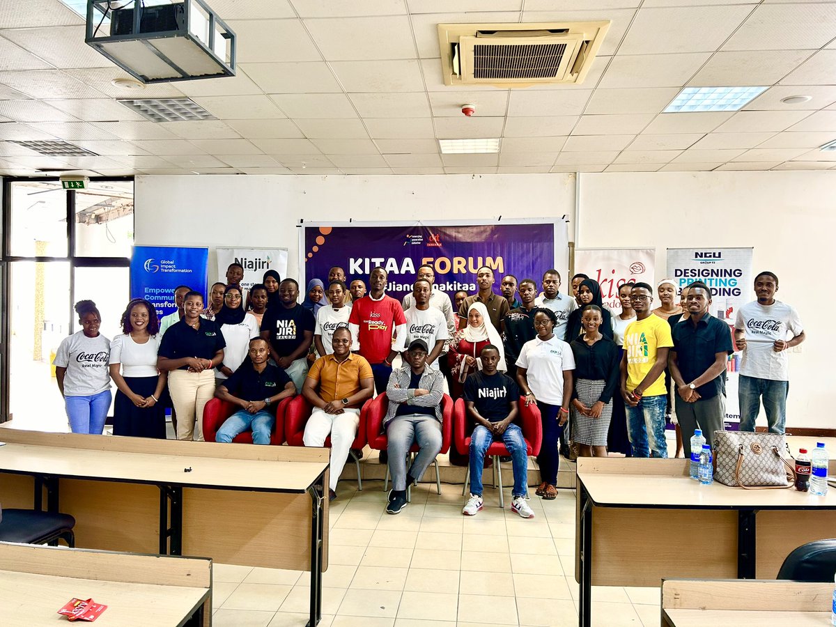 Earlier this weekend, Global Impact Transformation (GIT), in collaboration with #EmergingGenerationInitiative, successfully hosted a Youth Forum known as 𝗞𝗜𝗧𝗔𝗔 𝗙𝗢𝗥𝗨𝗠 at the University of Dar es Salaam. The session focused on equipping young people with leadership