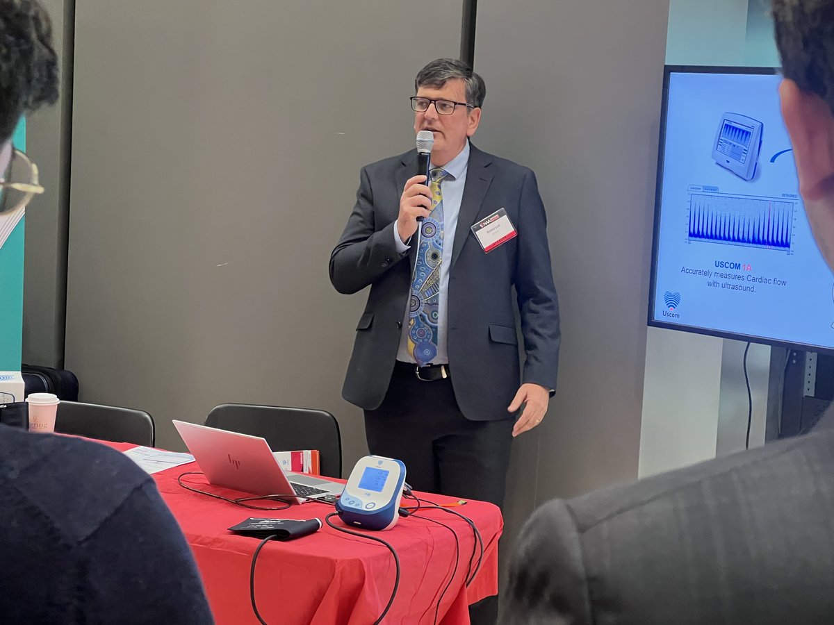 Uscom's tweet image. At #NAA2025, Richard (@UscomBPplus) called for a smarter approach to hypertension: use @Uscom BP+ to go beyond cuff BP. It’s the first non-invasive central BP monitor to meet @ARTERY gold standards. Friends don’t let friends take incomplete BP readings—measure to manage.
#Uscom
