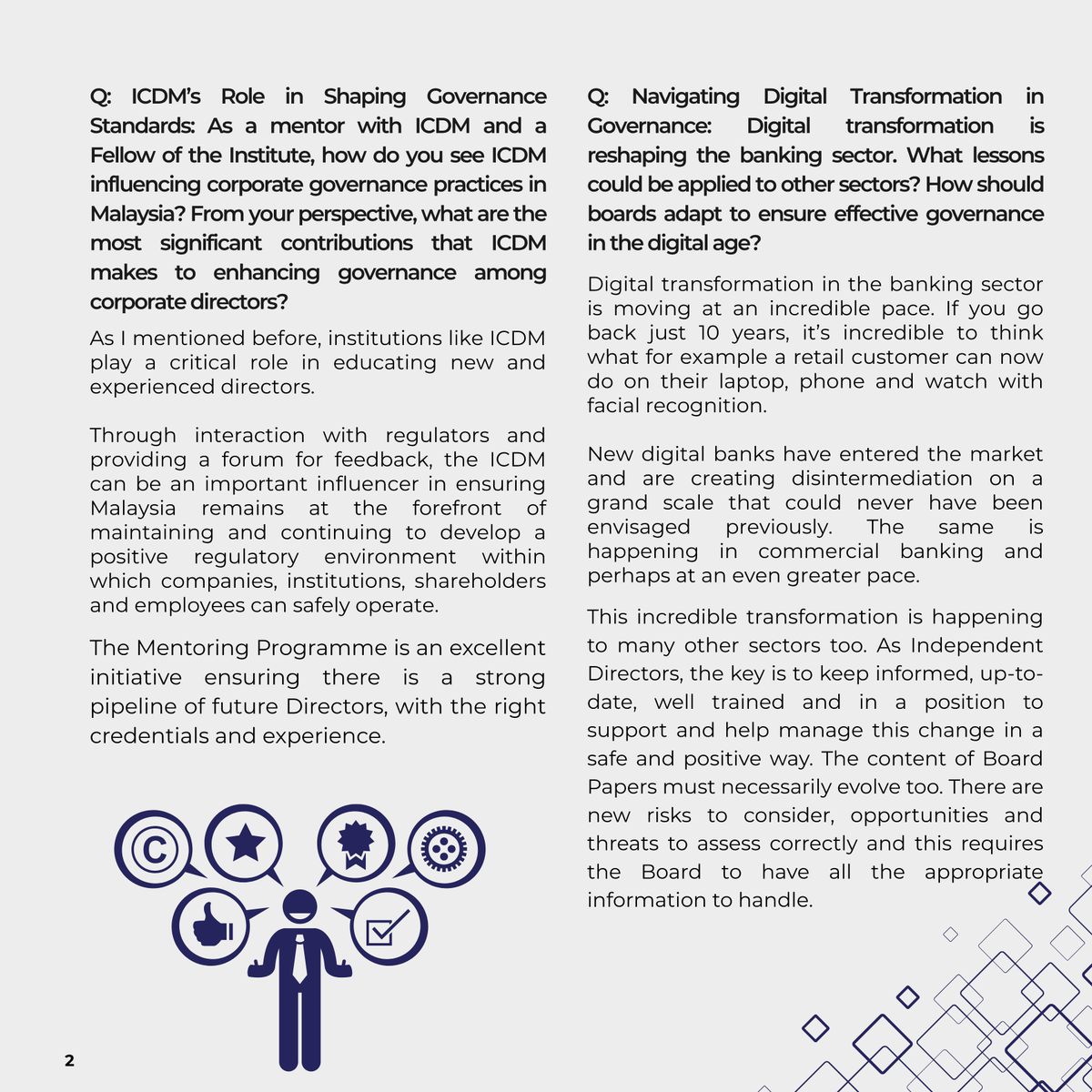 ICDMalaysia's tweet image. Meet Andrew Mark Sill a long-time ICDM mentor with decades of global insight. From digital shifts to ethics, he’s shaping resilient boards and future-ready leaders.
Read his story below. For more information about ICDM, visit icdm.com.my/about-us/about…
#ICDM #MentorInFocus