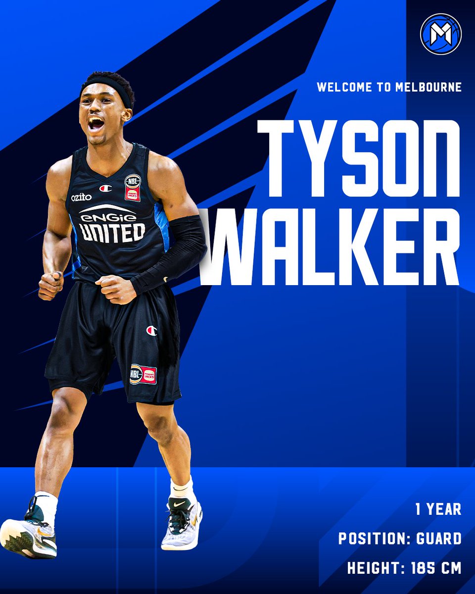 We are thrilled to announce the signing of American guard, 
<a href="/TysonWalker13/">Twalk</a>, for the NBL26 season.Walker is set to bring electricity to every NBL court he steps on to. 
Join us in welcoming him to Melbourne!
Learn more - brnw.ch/21wTLUm