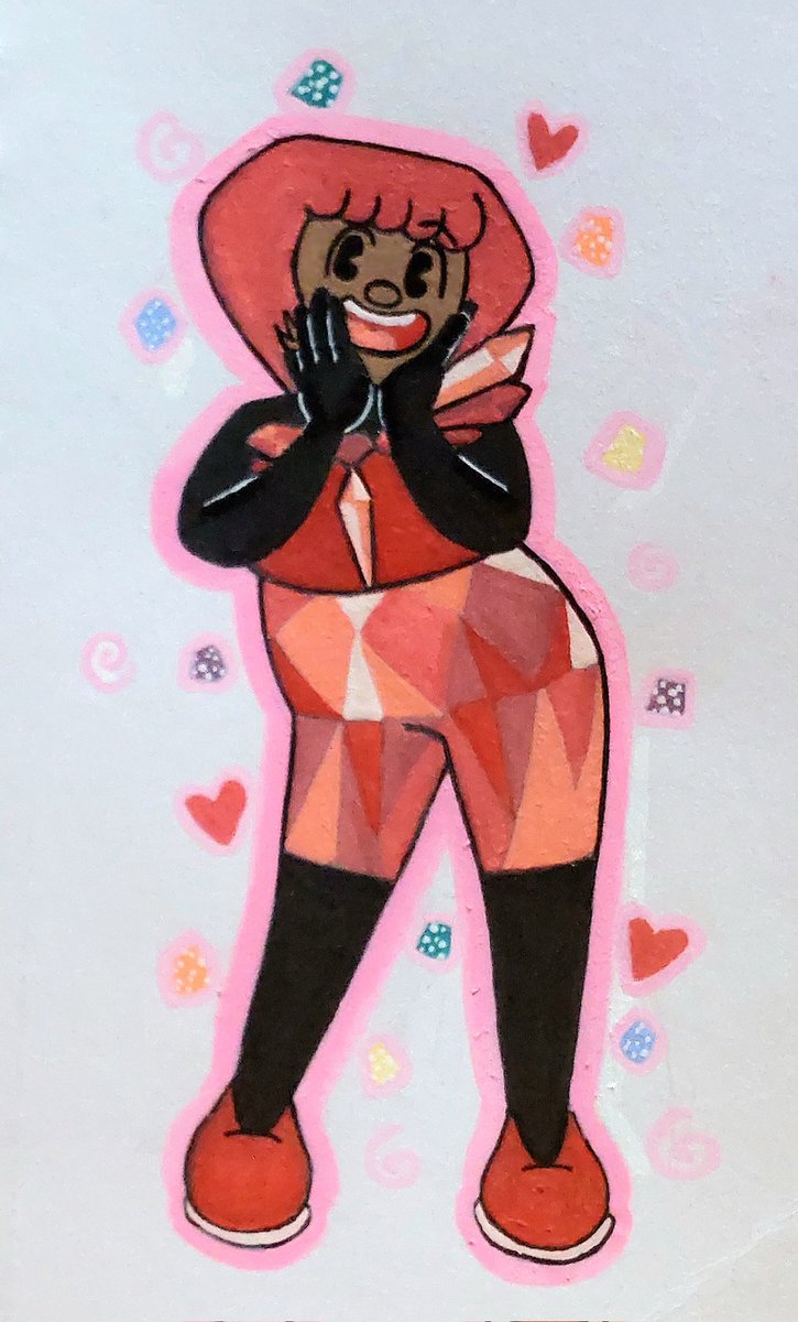gosty0's tweet photo. I decided to draw Ruby traditionaly than digital!
(It was hard since I kept messing up and there were limited colors)
#BFDI #BattleForDreamIsland #BFDIRuby #OSC #objectshowcommunity https://t.co/kJ6XhphK8N