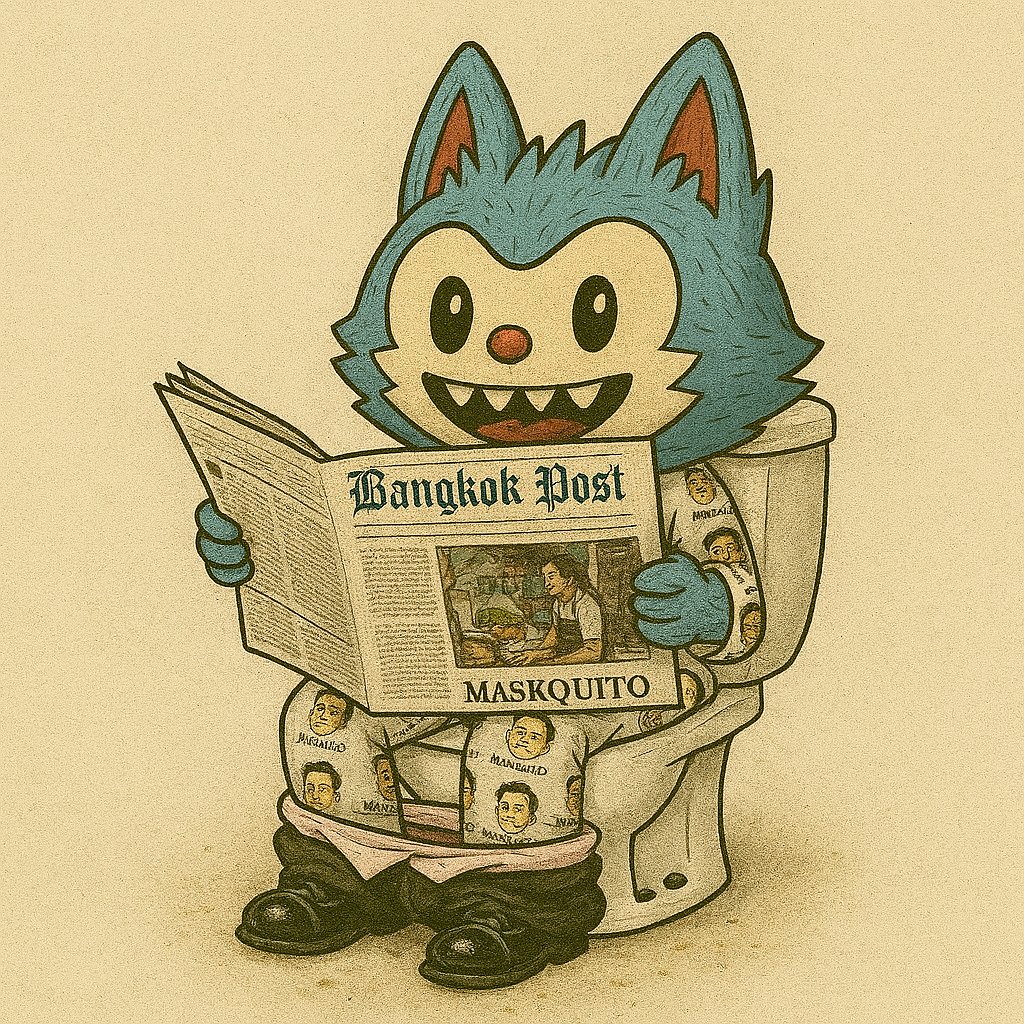 bnb_labubu's tweet photo. gm, gang.
What’s the Monday plan?
I’m starting strong with fiber and front-page wisdom. 🗞️💩✨
#ML43 #BangkokPost #LabubuInu https://t.co/BNv0MfVVQ7