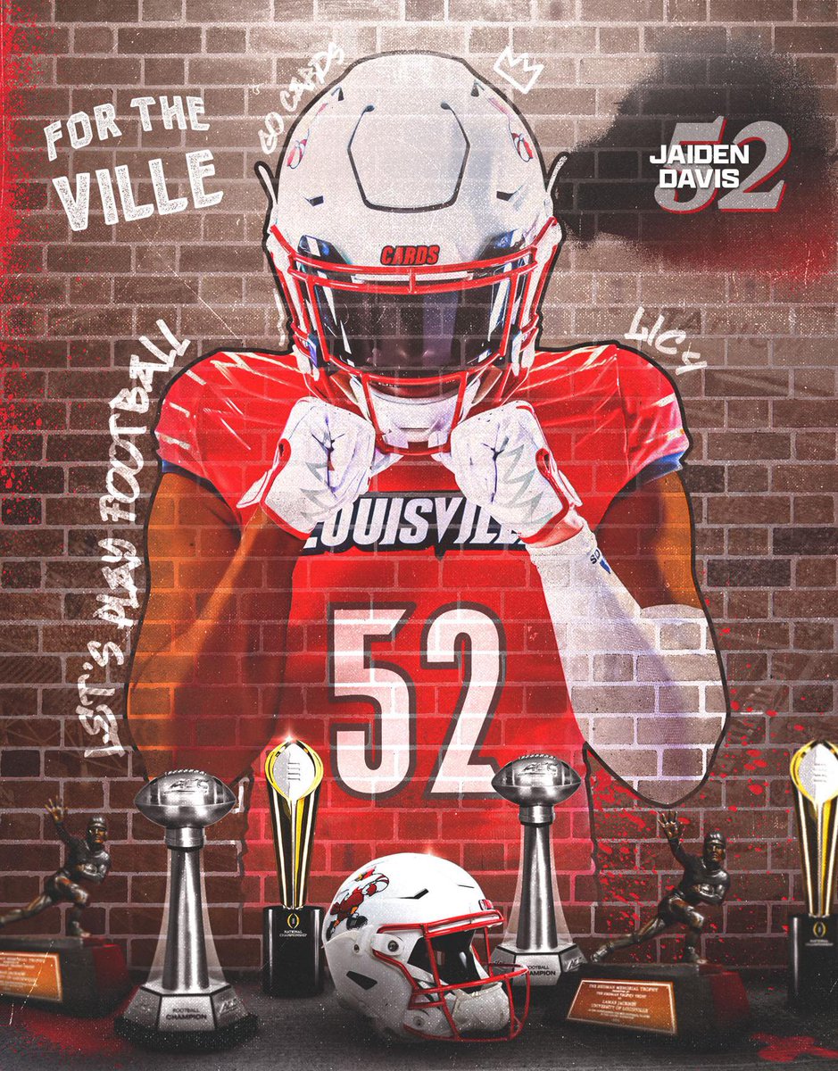 JaidenDavis38's tweet image. Thank you to @ULFBRecruiting @LouisvilleFB for flying through with the love. I appreciate it. @Brohm_Brady
#GoCards