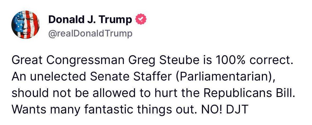 Luis Valdes (@realflgunlobby) on Twitter photo 🚨 ATTENTION <a href="/LeaderJohnThune/">Leader John Thune</a>
<a href="/realDonaldTrump/">Donald J. Trump</a> WANTS YOU TO ADD FULL NFA REPEAL TO THE BBB!
💥 FIRE/OVERRIDE THE PARLIAMENTARIAN!
For all the RINOs in the <a href="/SenateGOP/">Senate Republicans</a> that didn't hear this.
📣 Do your jobs RIGHT NOW!
FULL NFA REPEAL IN THE BBB!
CALL NOW!
☎️ (202) 224-3121 🚨 ATTENTION <a href="/LeaderJohnThune/">Leader John Thune</a>
<a href="/realDonaldTrump/">Donald J. Trump</a> WANTS YOU TO ADD FULL NFA REPEAL TO THE BBB!
💥 FIRE/OVERRIDE THE PARLIAMENTARIAN!
For all the RINOs in the <a href="/SenateGOP/">Senate Republicans</a> that didn't hear this.
📣 Do your jobs RIGHT NOW!
FULL NFA REPEAL IN THE BBB!
CALL NOW!
☎️ (202) 224-3121